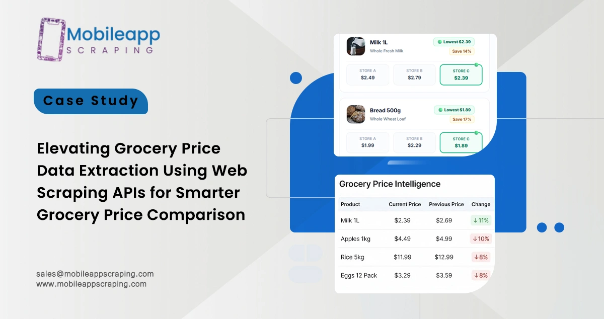 Grocery Price Data Extraction Using Web Scraping APIs